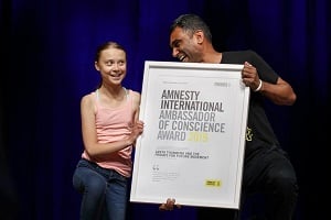 Greta Thunberg wins 2019 Amnesty’s ‘Ambassadors of Conscience’ award