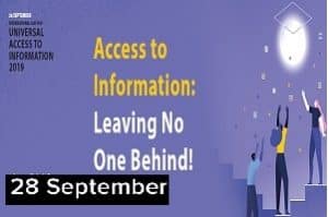International Day for Universal Access to Information 2019