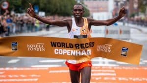 Kenya's Kamworor creates world record