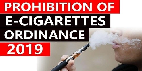 Prohibition of Electronic Cigarettes Ordinance, 2019