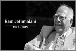 former Union minister Ram Jethmalani