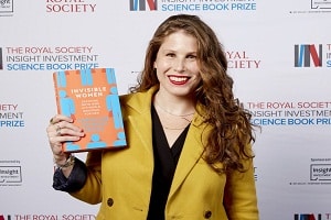 Writer Caroline criado perez wins Royal society science book prize 2019