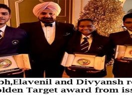 Golden Target award from ISSF