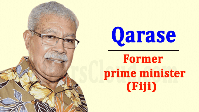 Former Fiji prime minister Qarase dies