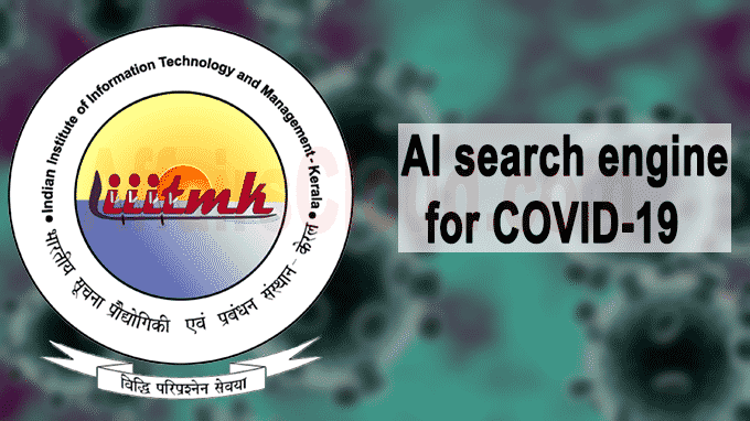 IITM-K AI search engine for COVID-19
