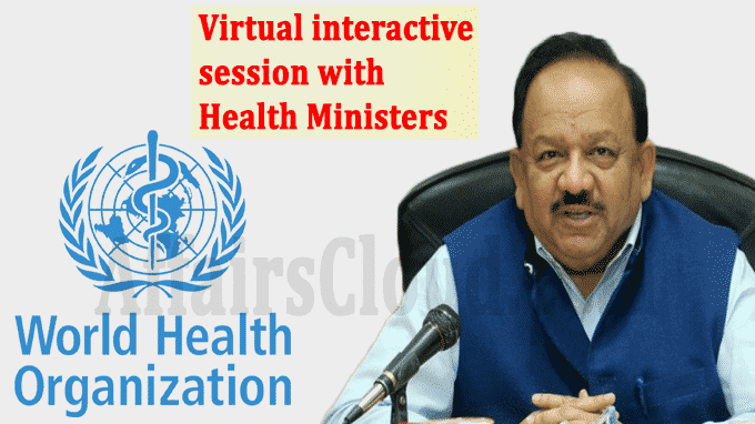 Virtual interactive session with Health Ministers