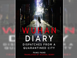A book titled Wuhan Diary Dispatches from a Quarantined City