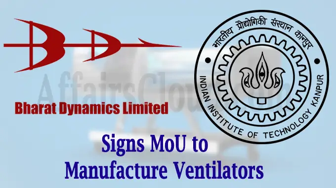 BDL signs MoU with IIT Kanpur to manufacture ventilators