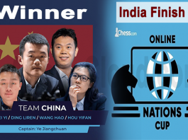China wins Online Nations Cup,India holds fifth