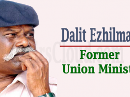 Former Union Minister Dalit Ezhilmalai