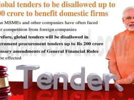 Govt notifies changes in rules disallowing global tender