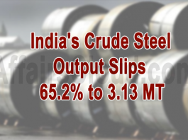 India's crude steel output declines new