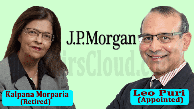 JPMorgan’s Kalpana Morparia set to retire, Leo Puri to take over
