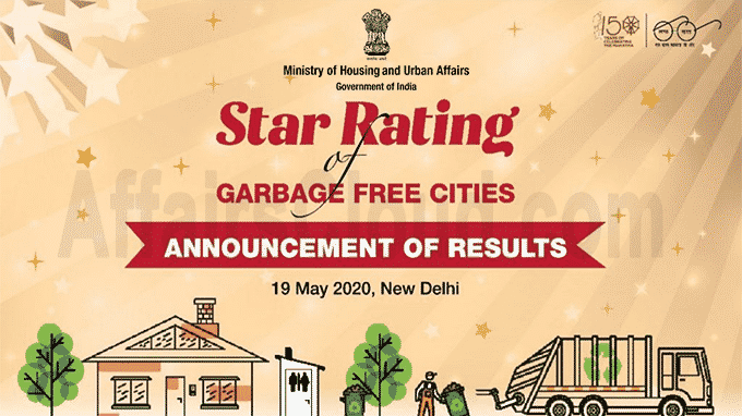 MOHUA announces results of Star rating of garbage free cities