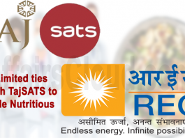 REC Limited ties up with TajSATS to provide nutritious meals