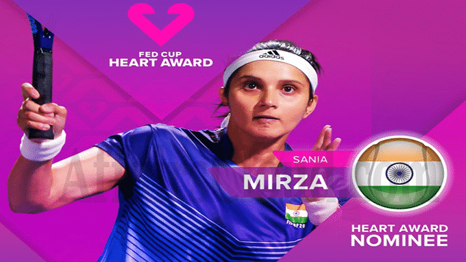 Sania Mirza Nominated For Fed Cup Heart Award