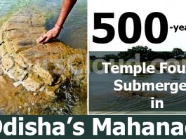 500-year-old-temple-found-submerged-in-Odisha’s-Mahanadi