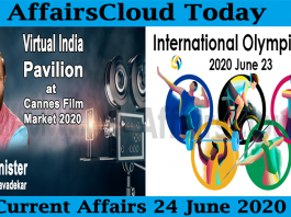 Current Affairs June 24 2020 new