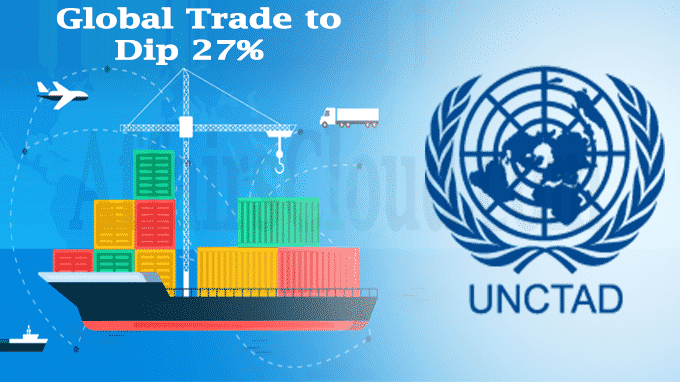 Global trade to dip 27pc