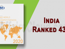 India ranked 43rd IMD World Competitive Idex
