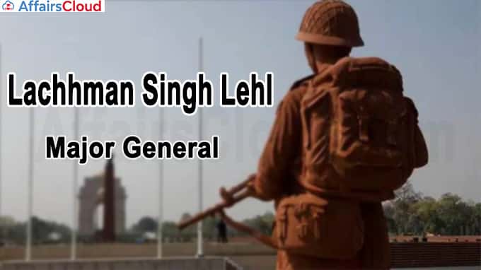 Maj Gen Lachhman Singh Lehl, renowned veteran