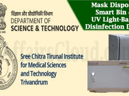 Mask Disposal Smart Bin & UV Light-Based Disinfection Device