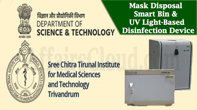 Mask Disposal Smart Bin & UV Light-Based Disinfection Device