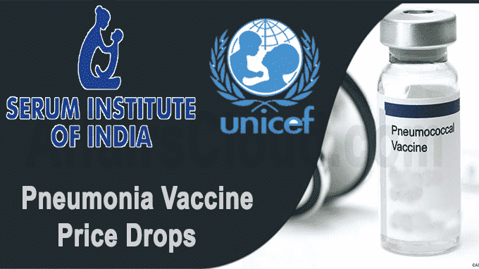 Pneumonia vaccine price drops