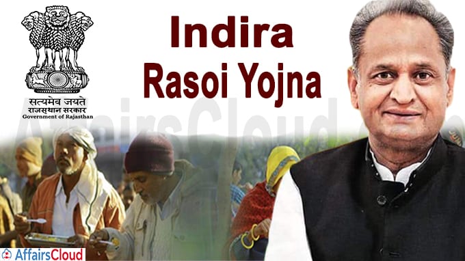 Rajasthan Government to launch ‘Indira Rasoi Yojna’