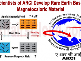 Scientists of ARCI develop rare earth based Magnetocaloric material