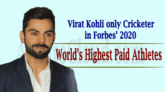 Virat Kohli only cricketer in Forbes’ 2020