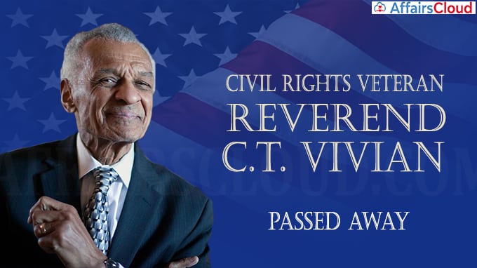 Civil rights veteran Rev C T Vivian dead at 95