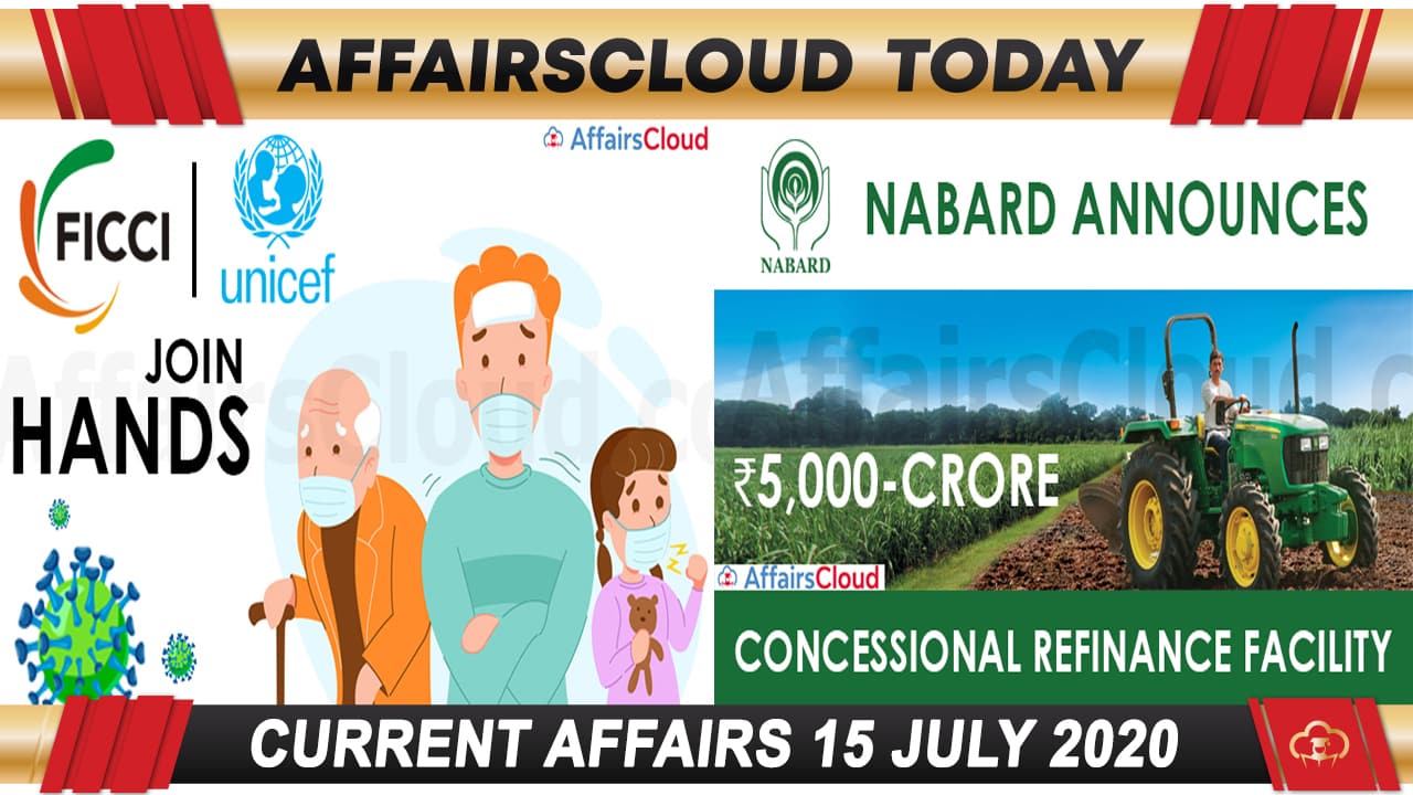 Current Affairs July 15 2020 new