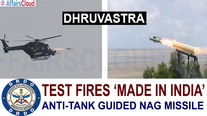 DRDO test fires ‘made in India’ anti-tank guided Nag missile