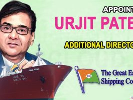 Great Eastern Shipping appoints former RBI Governor Urjit Patel