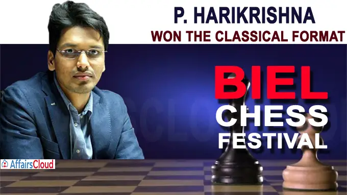 Harikrishna finishes 2nd in rapid section of Biel Chess festival