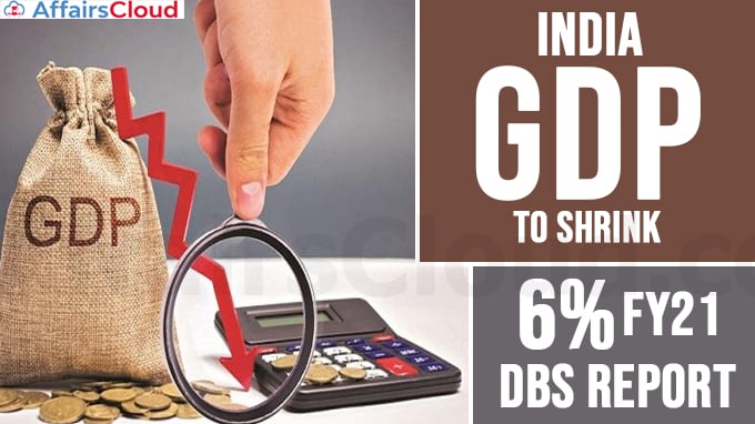 Pandemic-to-bite-deeply,-India's-GDP-to-shrink-by-6-per-cent-in-FY21-DBS-Report