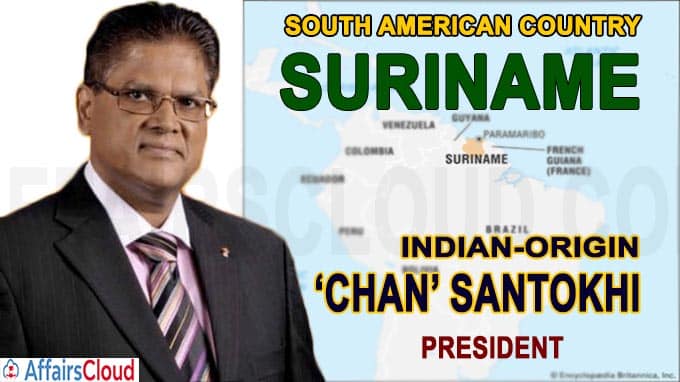 South American country Suriname elects Indian-origin Chan Santokhi