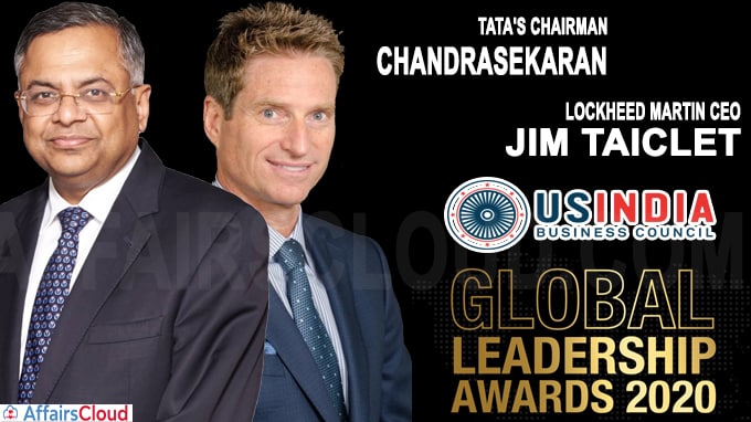 Tata's Chandrasekaran, Lockheed Martin's Taiclet to receive USIBC Global Leadership Award