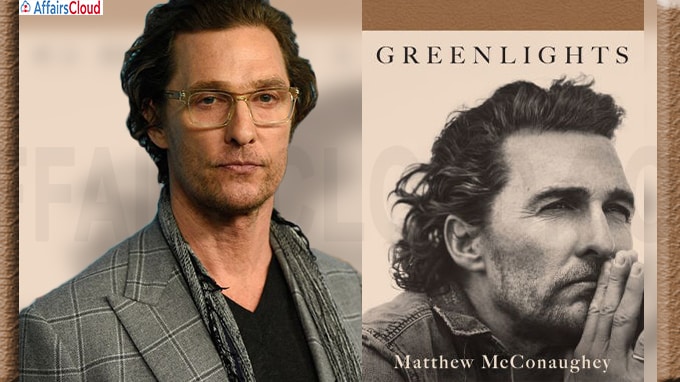 A book titled 'Greenlights’ authored by Oscar-winner Matthew McConaughey