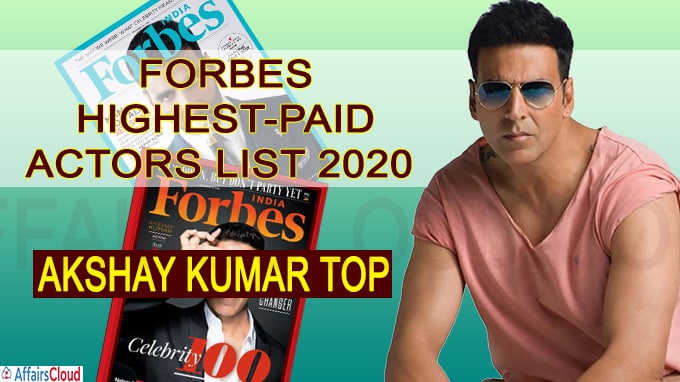 Akshay Kumar features in top 10 of Forbes