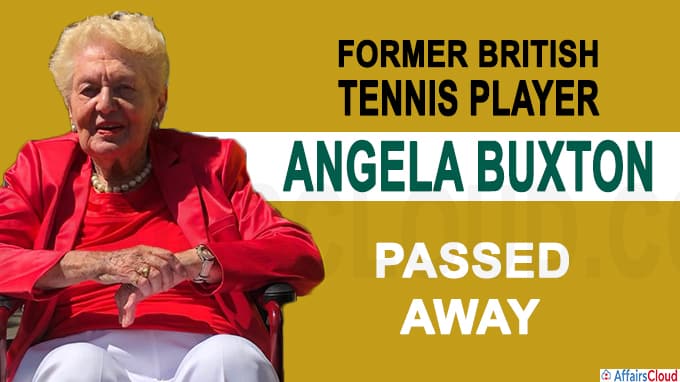 Former British Tennis player Angela Buxton