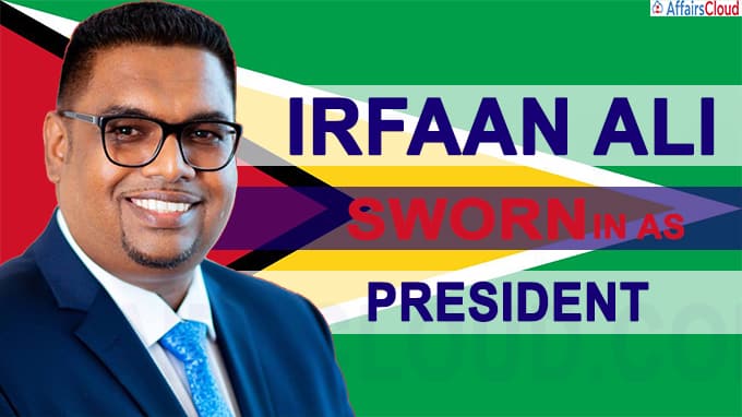 Guyana’s Irfaan Ali sworn in as president
