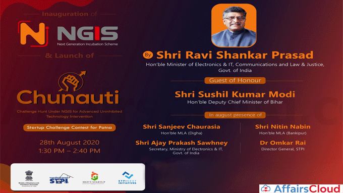 IT-Minister-Ravi-Shankar-Prasad-Launches-“Chunauti”--Next-Generation-Start-up-Challenge-Contest
