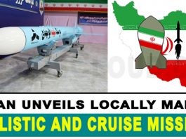 Iran unveils locally made ballistic and cruise missiles