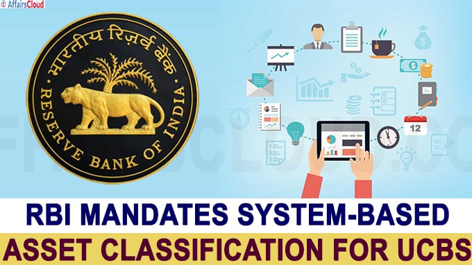 RBI mandates system-based asset classification for UCBs