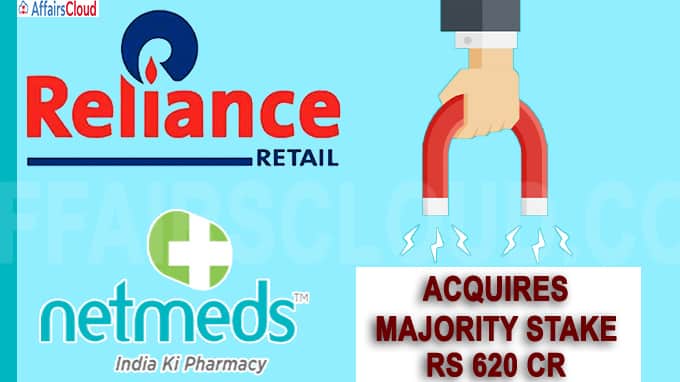 Reliance Retail acquires majority stake in Netmeds for Rs 620 cr