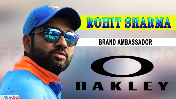 Rohit Sharma appointed Oakley’s brand ambassador