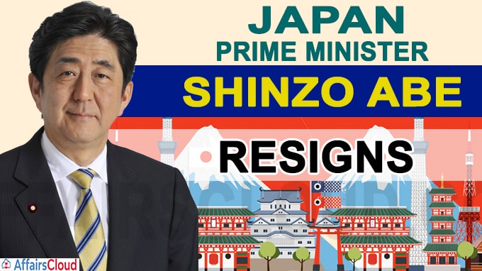 Shinzo Abe Japan Prime Minister resigns