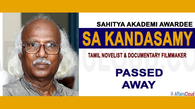 Tamil writer and Sahitya Akademi winner Sa Kandasamy passes away at 80